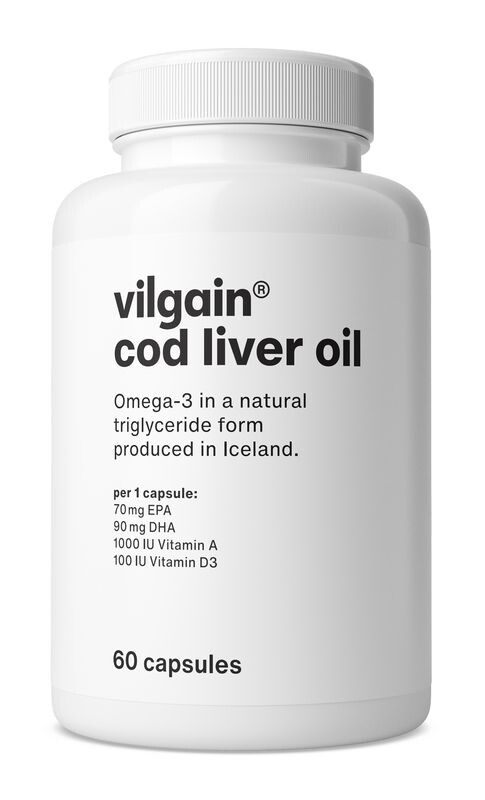 Vilgain Olej z tresčích jater – 25 mm 60 kapslí