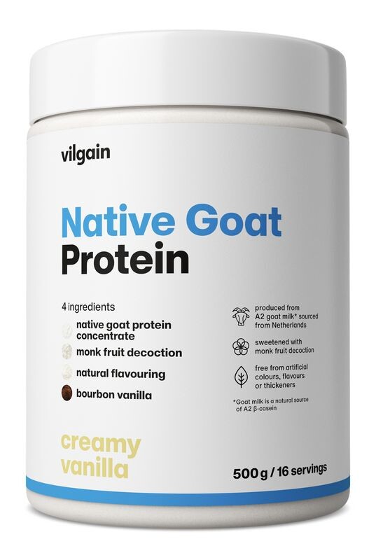 Vilgain Native Goat Protein – krémová vanilka 500 g