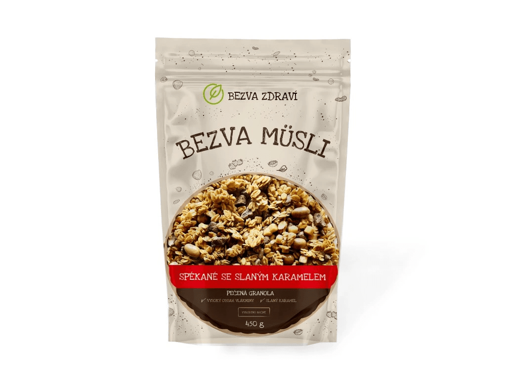BEZVA MÜSLI Spékané se slaným karamelem 450 g