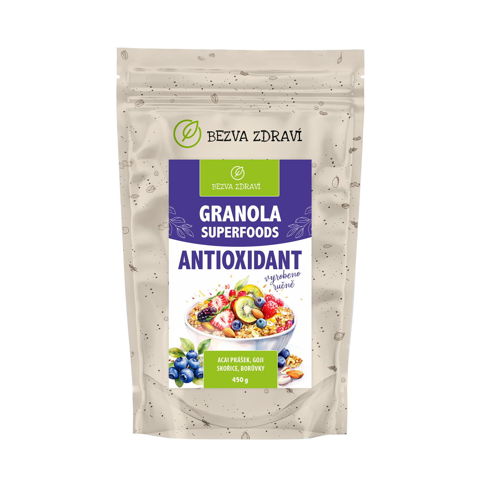 BEZVA MÜSLI Granola Antioxidant 1 x 450 g