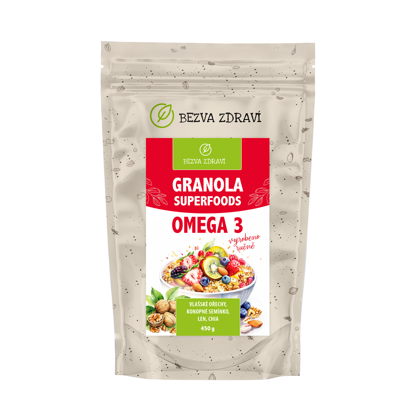 BEZVA MÜSLI Granola Omega 3 1 x 450