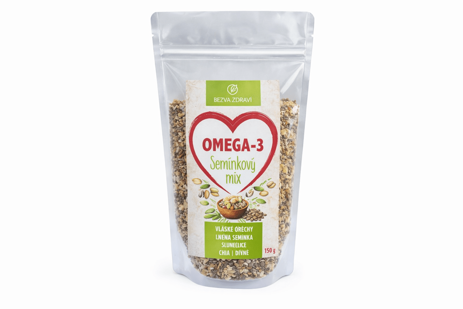 BEZVA MÜSLI Omega-3 semínkový mix 350 g