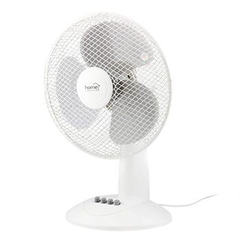 Stolní ventilátor průměr 30cm 3 rychlosti bílý