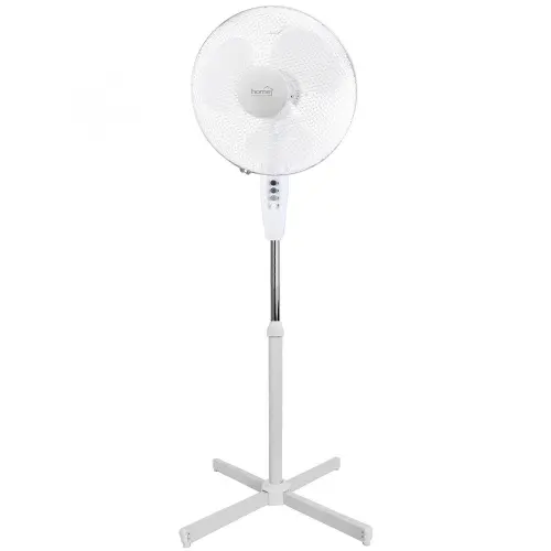 Stojanový ventilátor průměr 40cm 3 rychlosti bílý