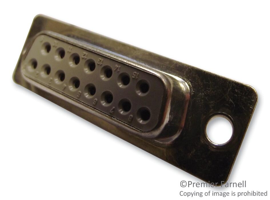 Cinch Connectivity Solutions Fda-15St2/1 Socket, D, Filtered, T&d, 15Way