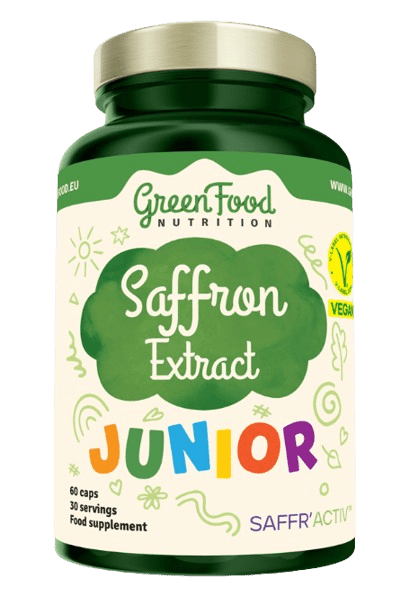 GREENFOOD NUTRITION Junior Saffron Extract 60 kapslí