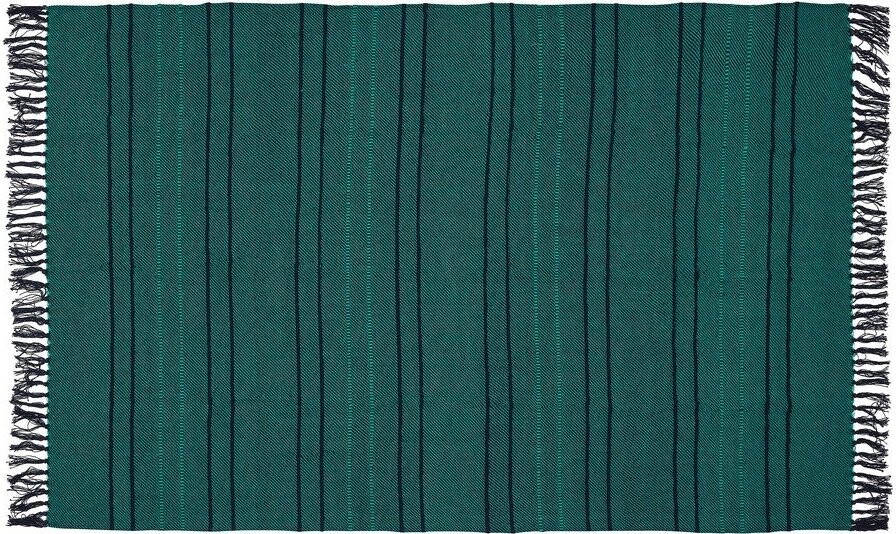 Zelená bavlněná deka 140x200 cm Tap – Hübsch
