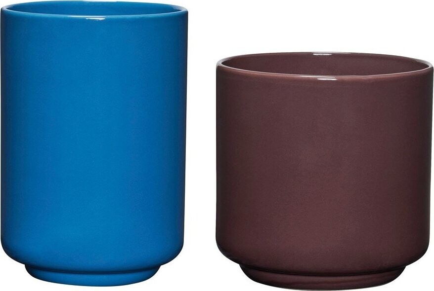 Kameninové ručně vyrobené obaly na květináče v sadě 2 ks ø 20 cm Deux – Hübsch