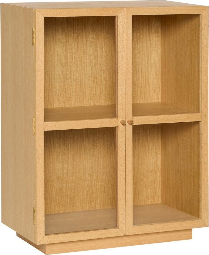 Závěsná vitrína v dekoru dubu v přírodní barvě 70x90x39 cm Mae – Hübsch