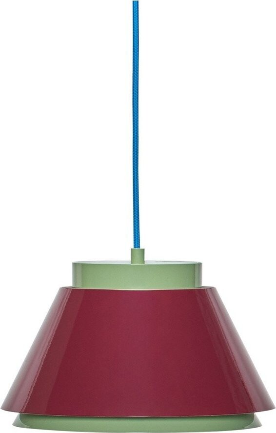 Červené/zelené kovové závěsné svítidlo ø 25 cm Remi – Hübsch