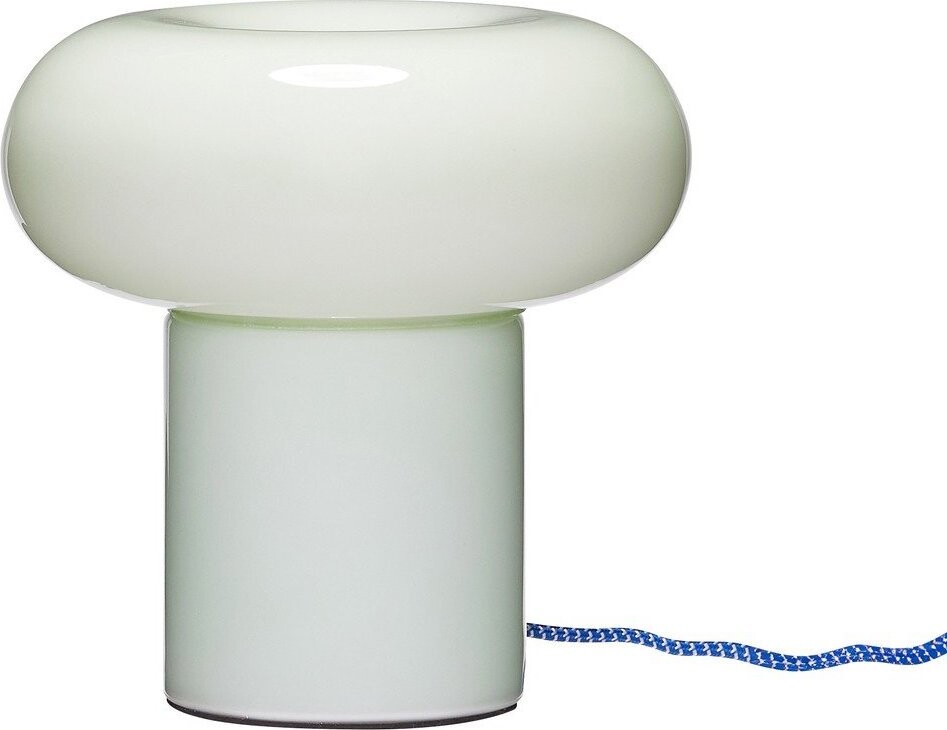 Světle zelená skleněná stolní lampa (výška 22 cm) Hues – Hübsch