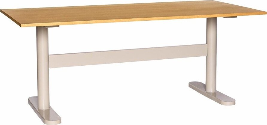 Pracovní stůl s deskou v dubovém dekoru 90x190 cm Tona – Hübsch