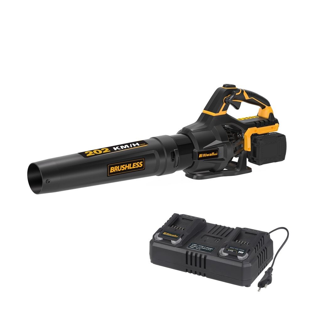 Aku fukar na listí Riwall PRO RABL 3220i SET