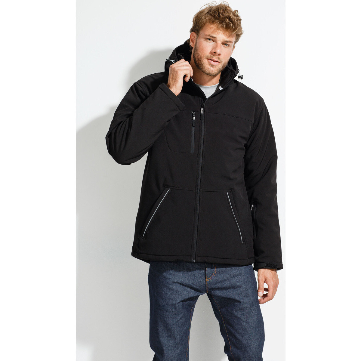 Sols  ROCK MEN ZIMNÍ - PÁNSKÁ PROÍVANÁ SOFTSHELLOVÁ BUNDA  ruznobarevne