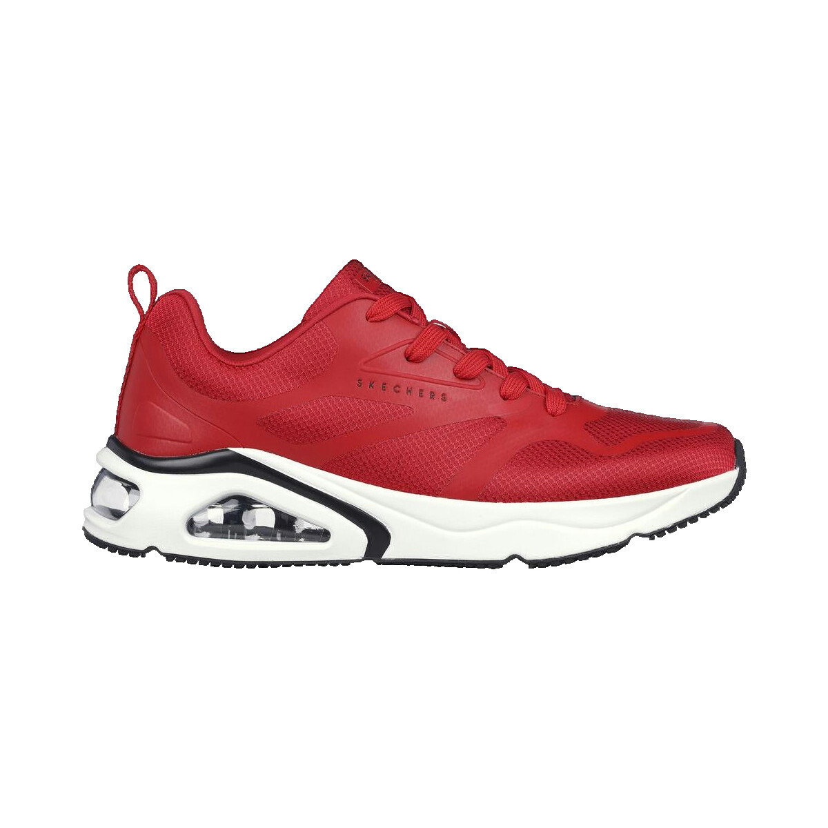 Skechers  Baskets  Tres-Air Uno-Revolution-Airy maille respirante  Červená