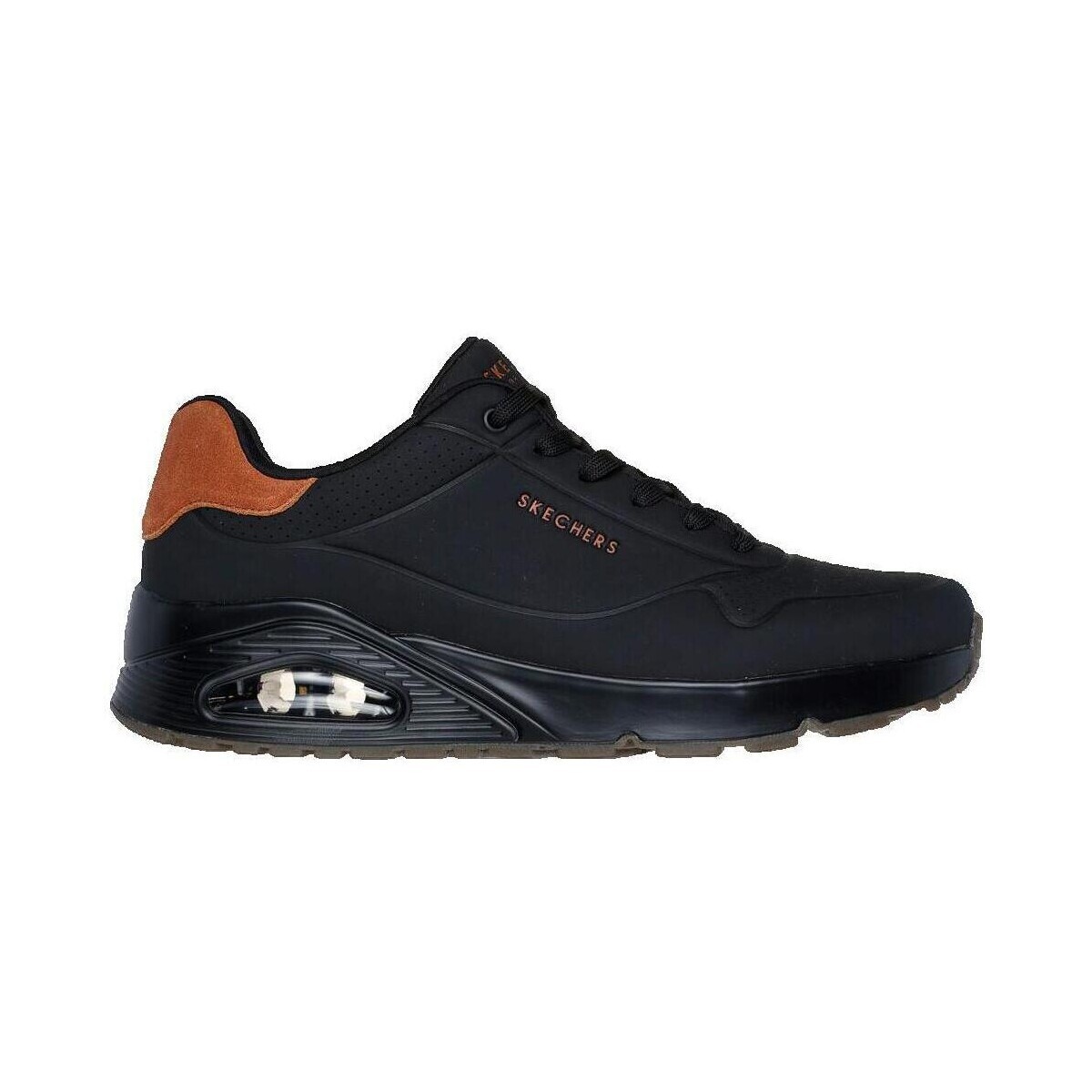 Skechers  Baskets  Uno Suited On Air durabuck gaufré  Černá