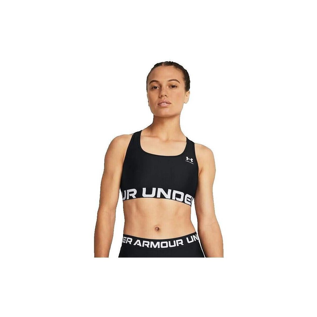 Under Armour  Soutien-Gorge De Marque Heatgear Mid  Černá