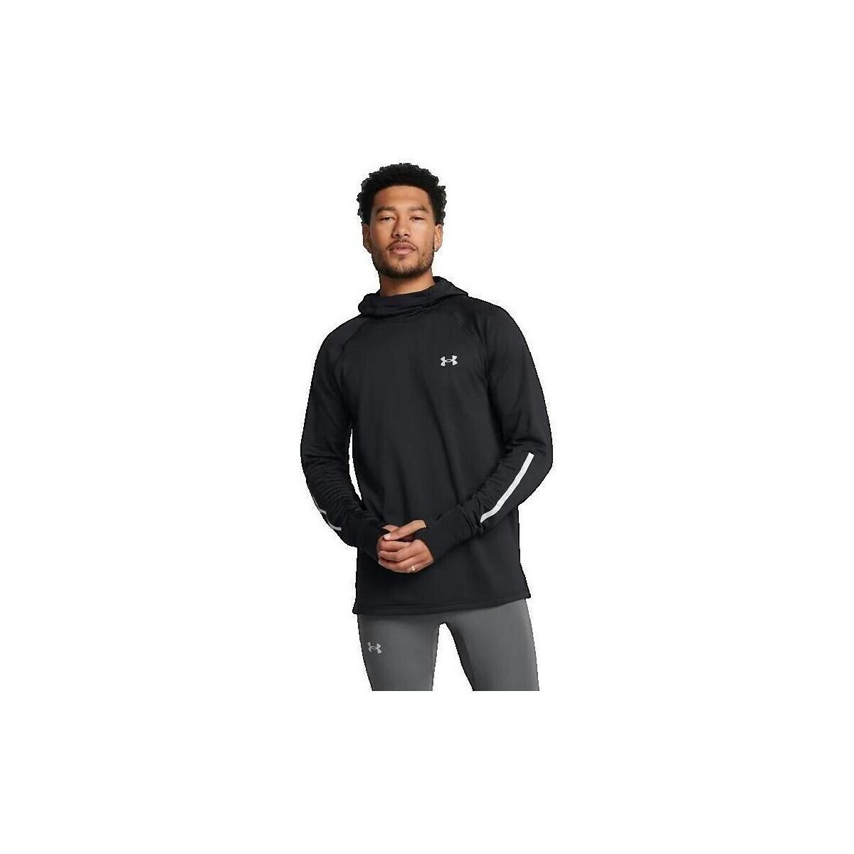 Under Armour  Sweat-Shirt Cagoule Ua Launch Elite Pour Temps Froid  Černá