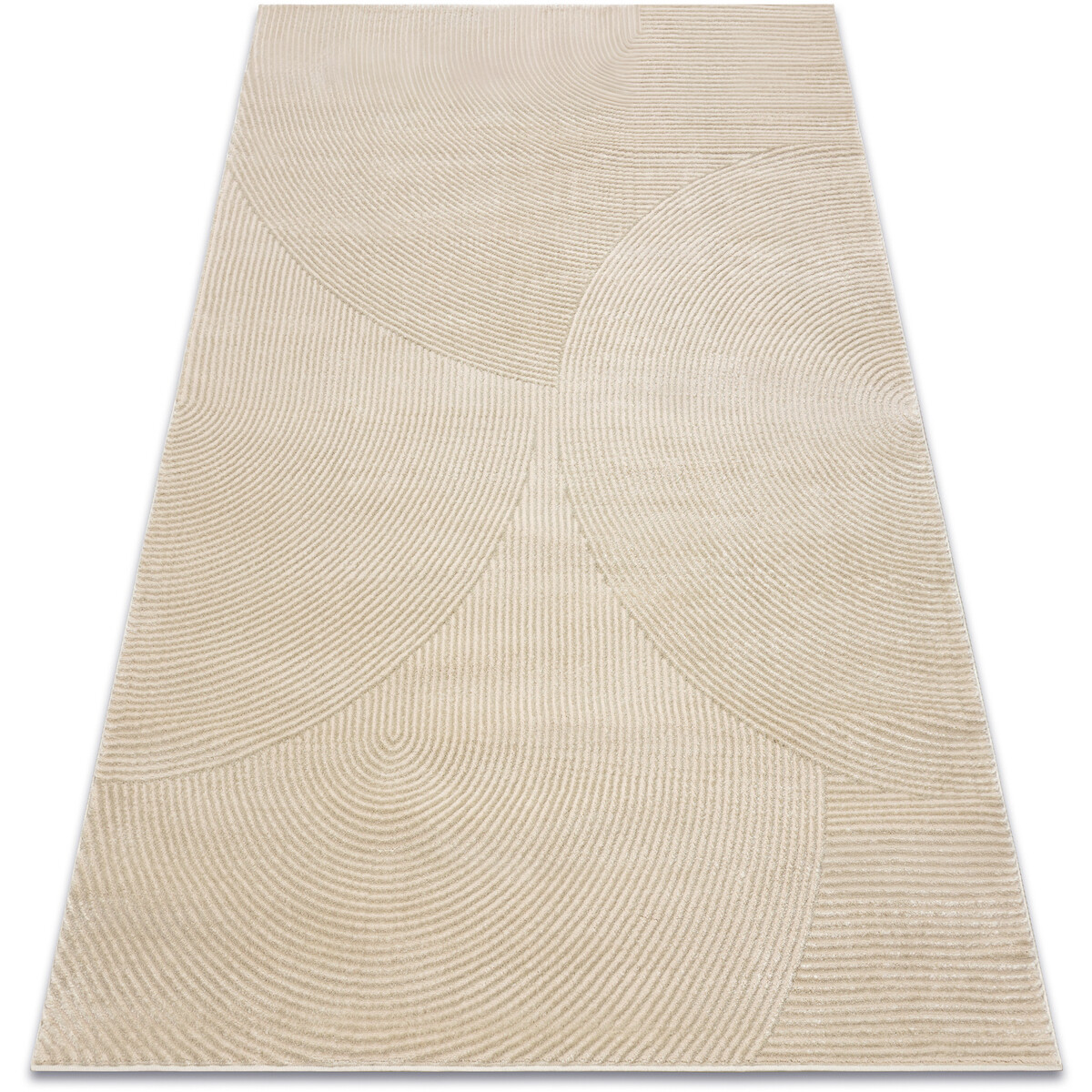 Rugsx  Koberec BALANCE 0194 taupe - Geometrický, struktu 160x220 cm  Béžová