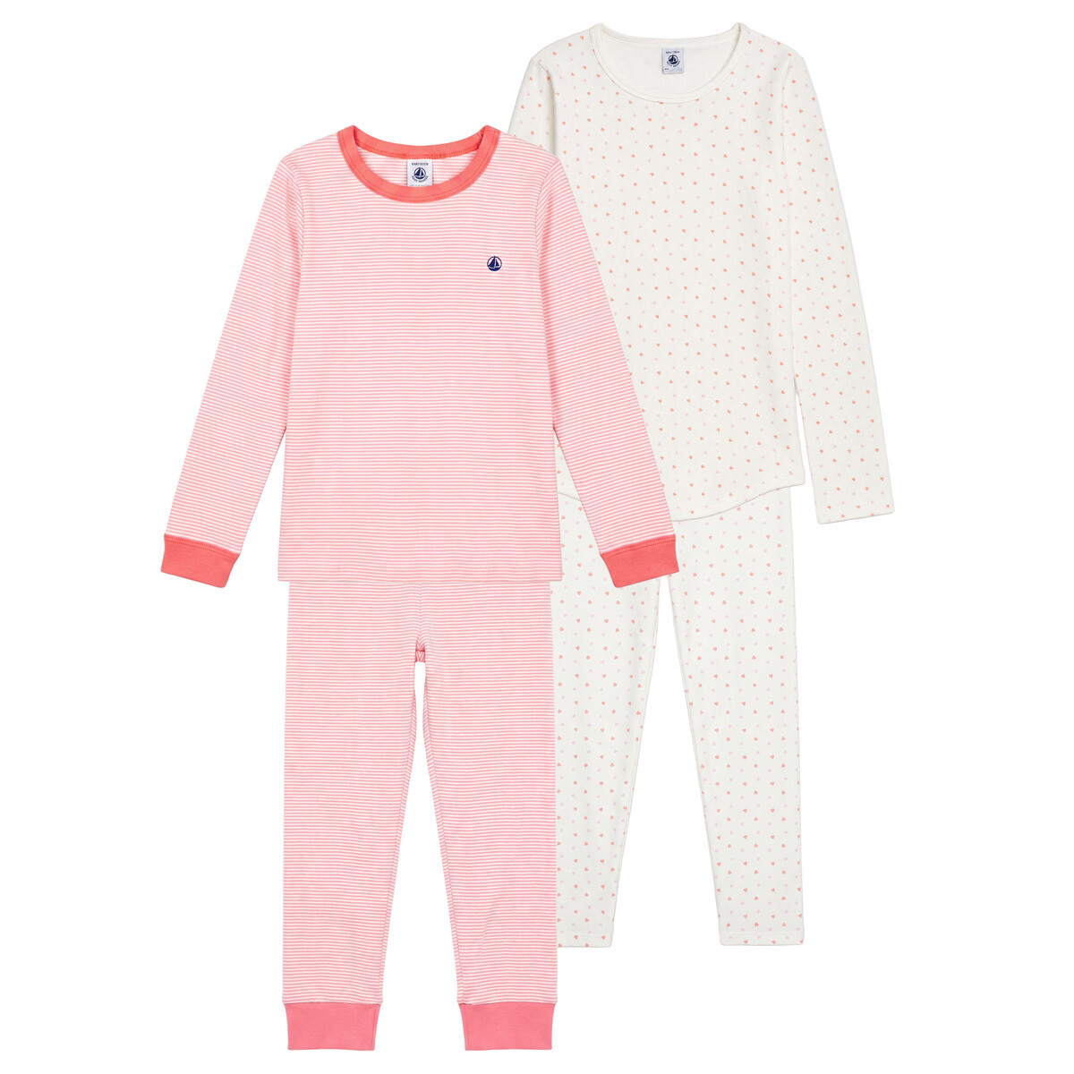 Petit Bateau  PYJAMA X 2  Růžová