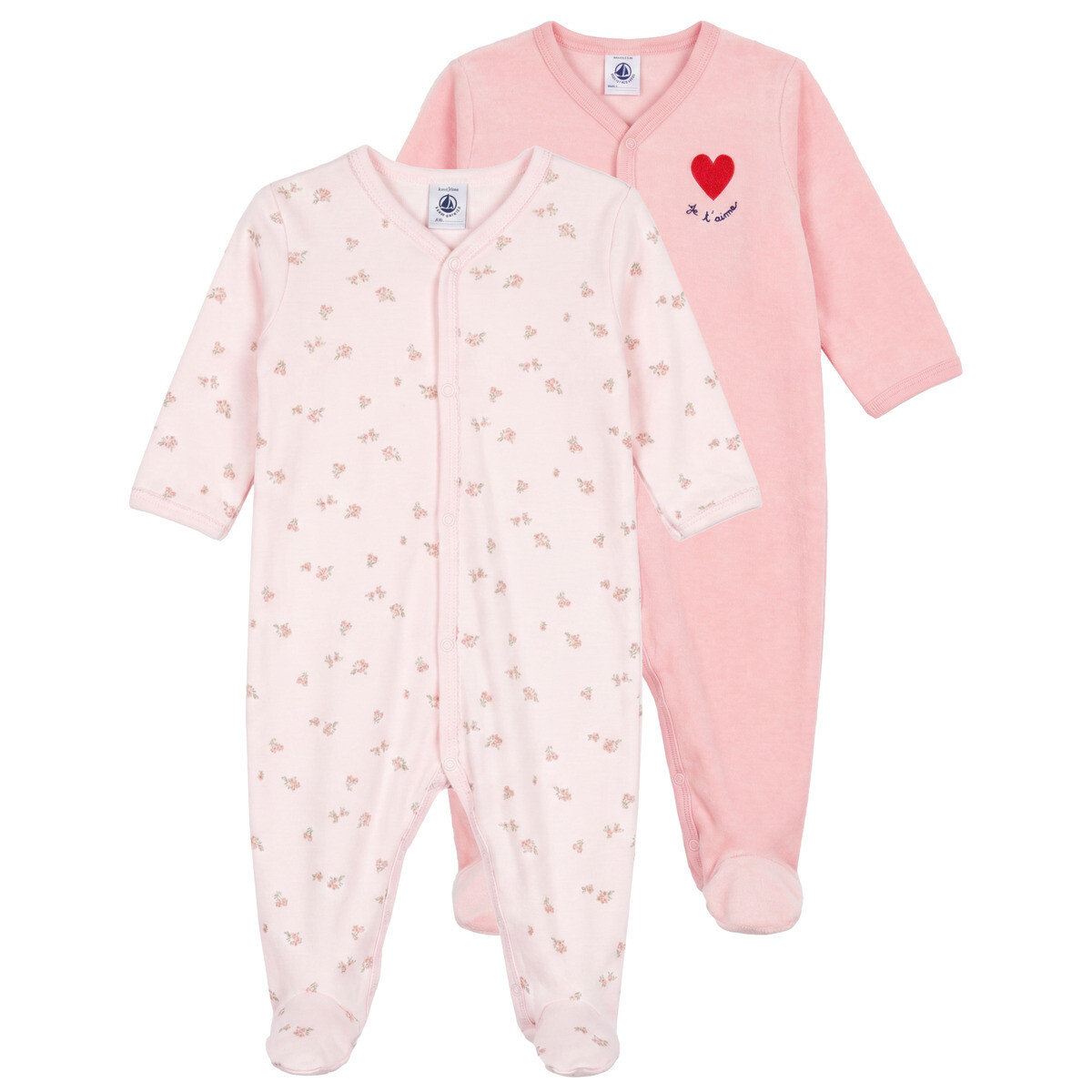 Petit Bateau  DORS BIEN X 2  Růžová