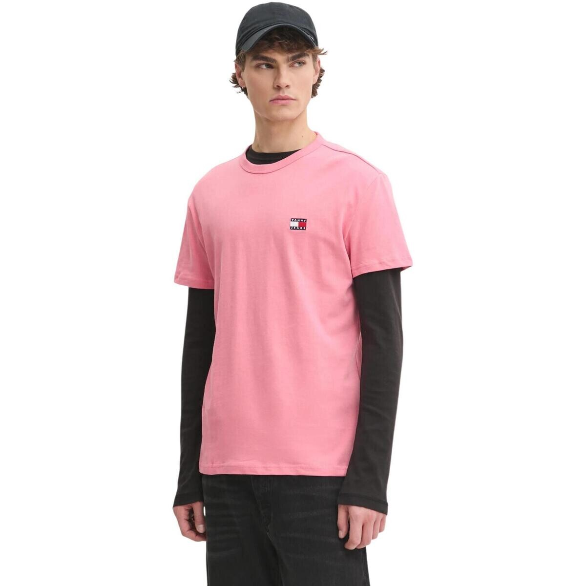 Tommy Hilfiger  TJM REG BADGE TEE DM0DM20322  Růžová