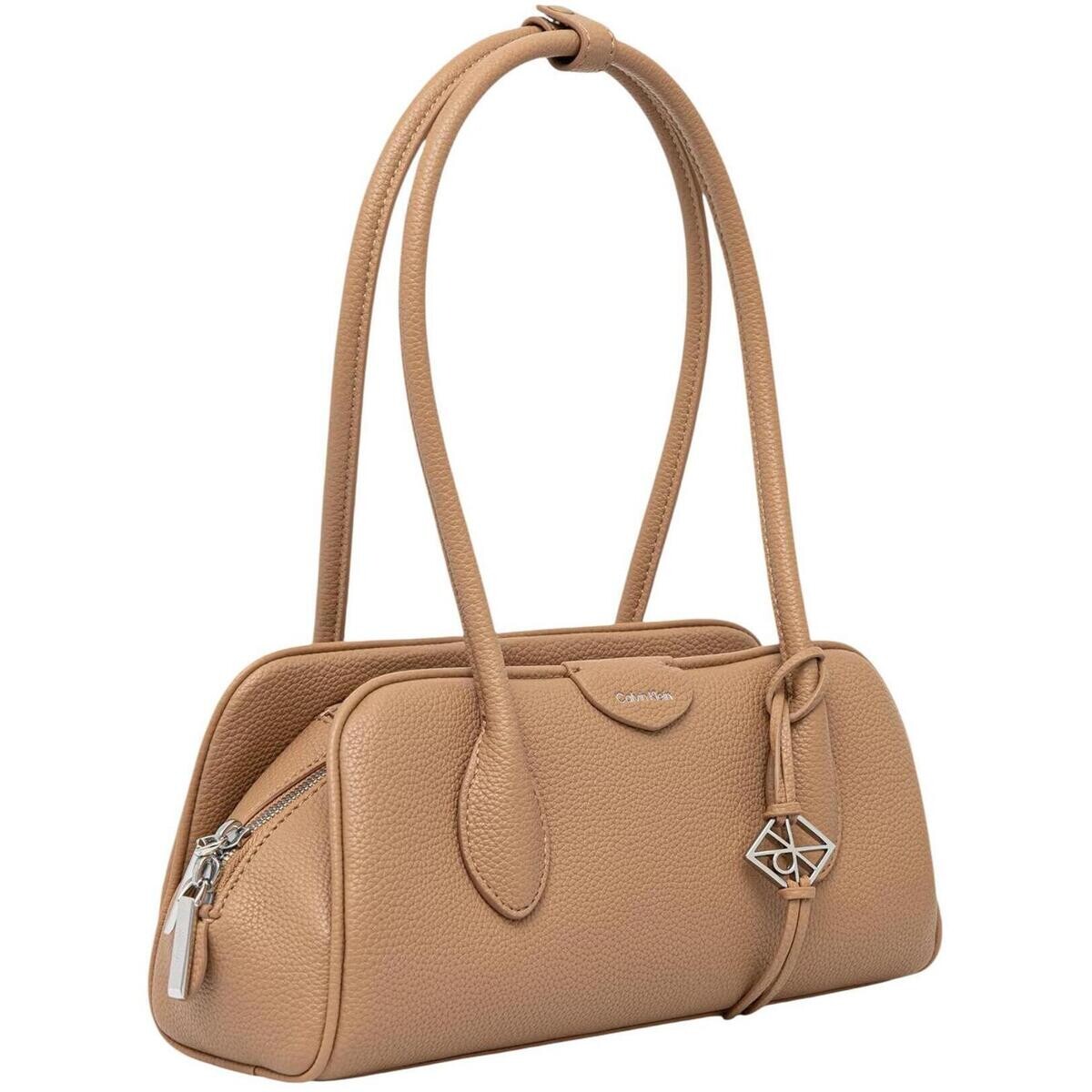 Calvin Klein Jeans  EMBLEM TRIO PEBBLE SHOULDER BAG LV04F3743G  Béžová