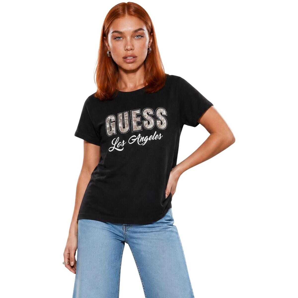 Guess  SS CN SNAKE SCRIPT R W6YI30 K4349  Černá