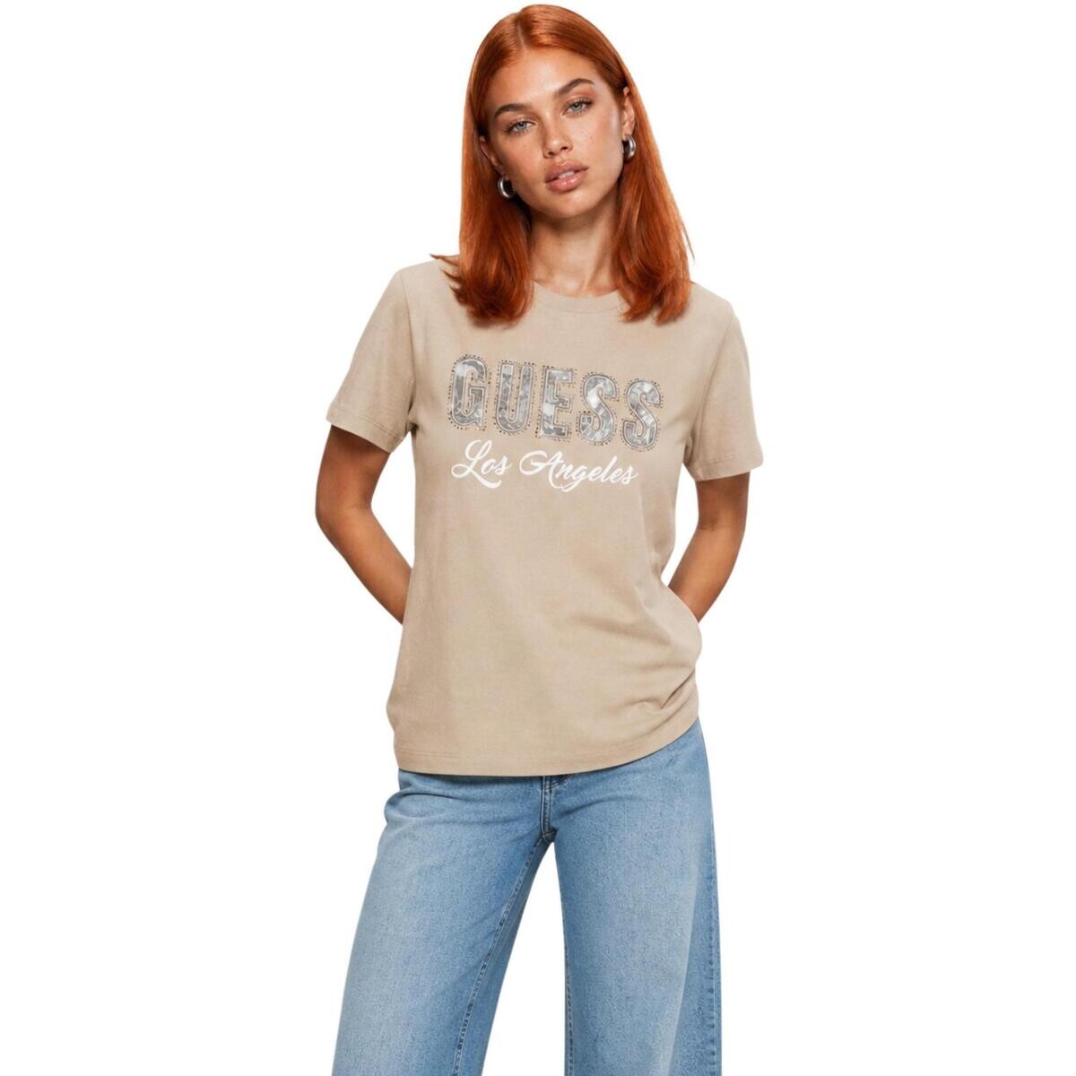 Guess  SS CN SNAKE SCRIPT R W6YI30 K4349  Béžová