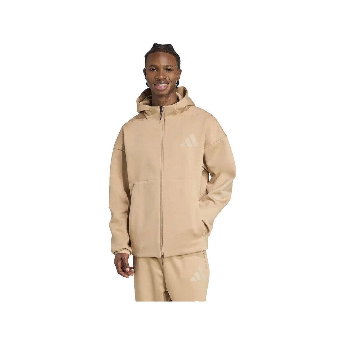adidas  Sweatshirt  Z.N.E. 3 couches en matériau recyclé  Béžová