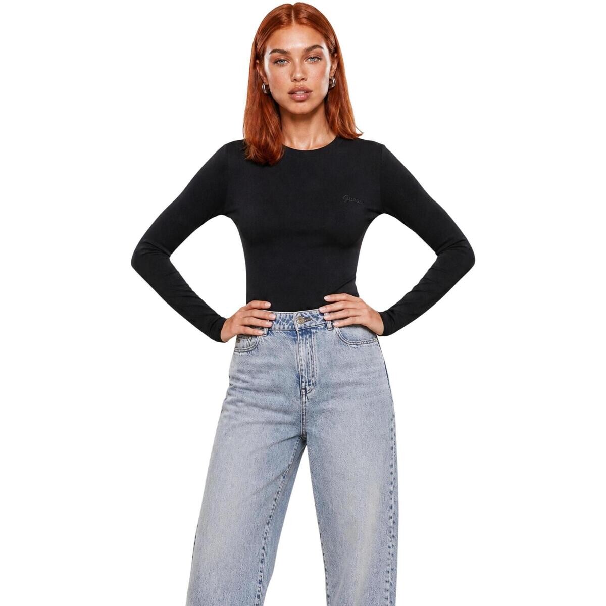 Guess  CHARA LONG SLEEVE KN V6YP05 K4260  Černá