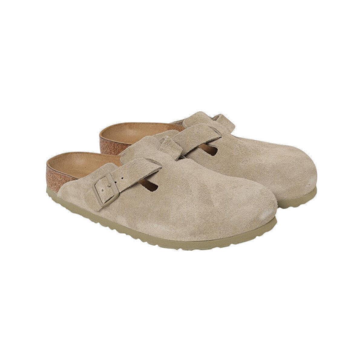 BIRKENSTOCK  Mocassins  Boston Leve daim  Zelená
