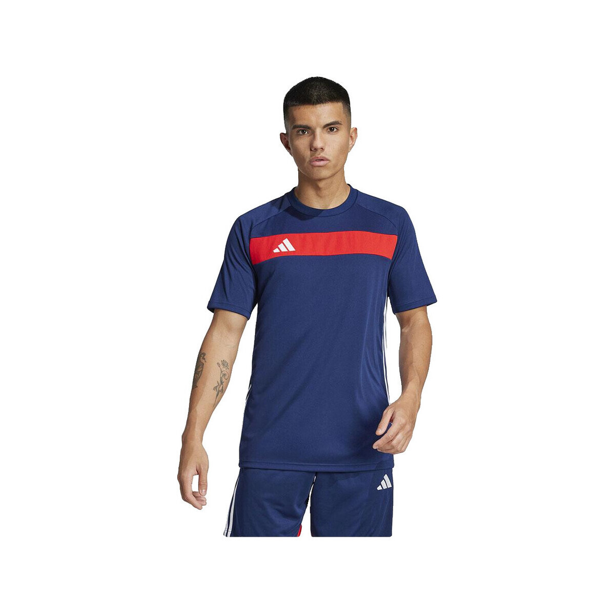 adidas  T-shirt  Tiro 25 Essentials 100 % polyester recyclé  Modrá