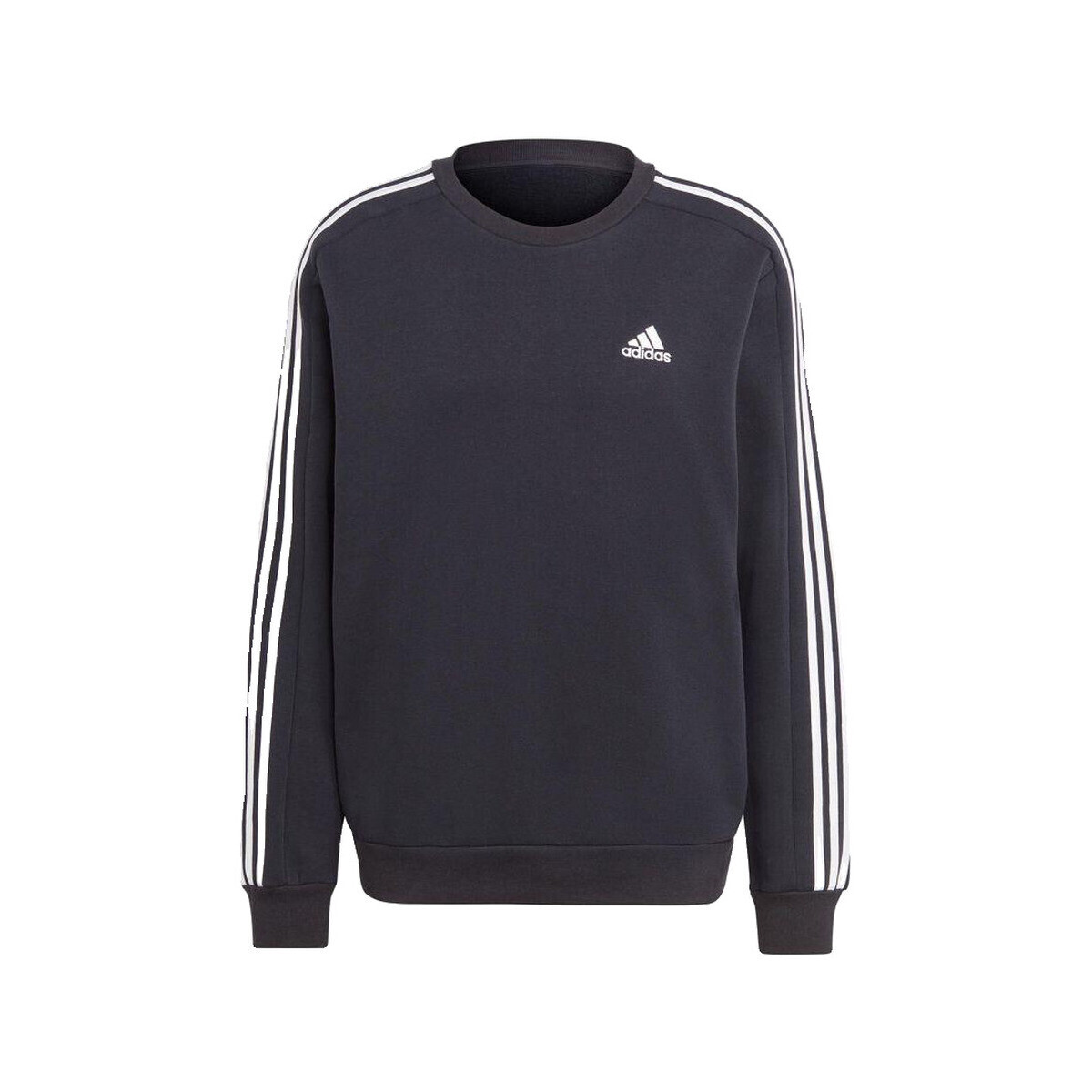adidas  Pulls  Essentials Fleece 3-Stripes en molleton  Černá