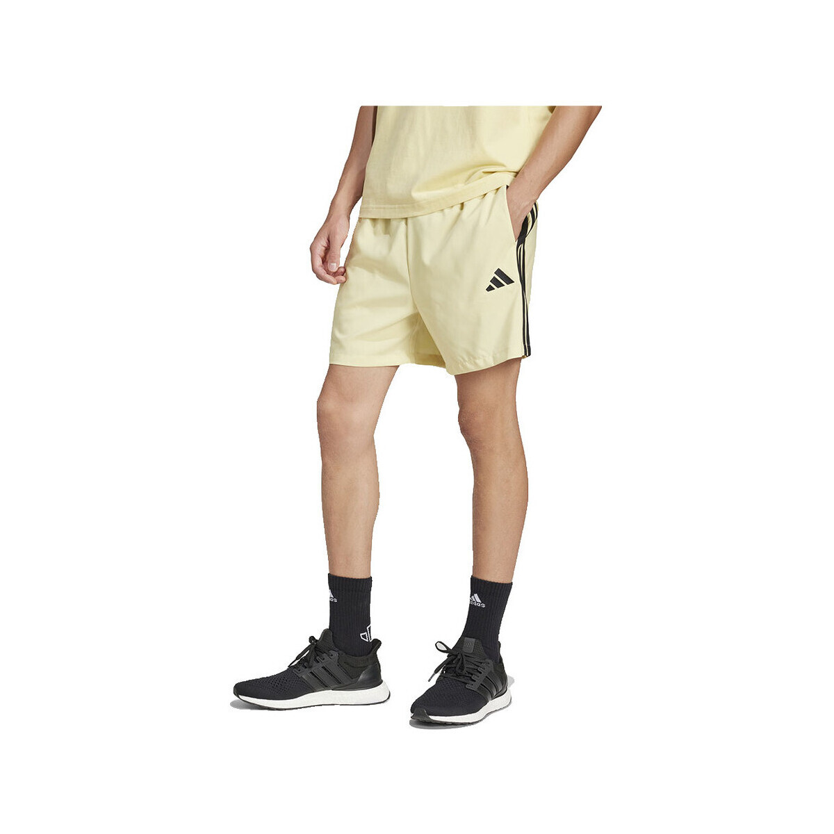 adidas  Shorts  Essentials 3 Stripes Chelsea jaune  Žlutá