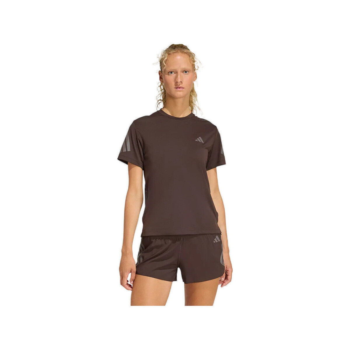 adidas  T-shirt  Adi365 Climacool détails réfléchissants  Hnědá