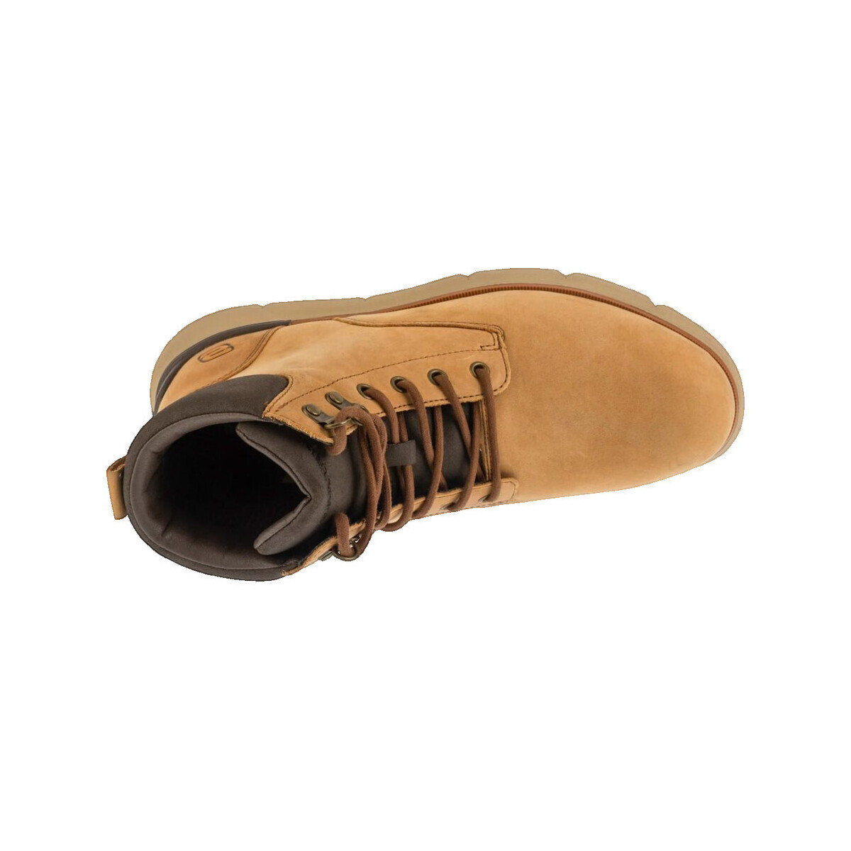Skechers  Bottines  cuir lisse  Hnědá