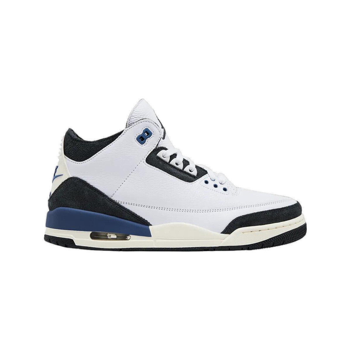 Nike  Baskets  Air Jordan 3 cuir tannée blanc  Modrá