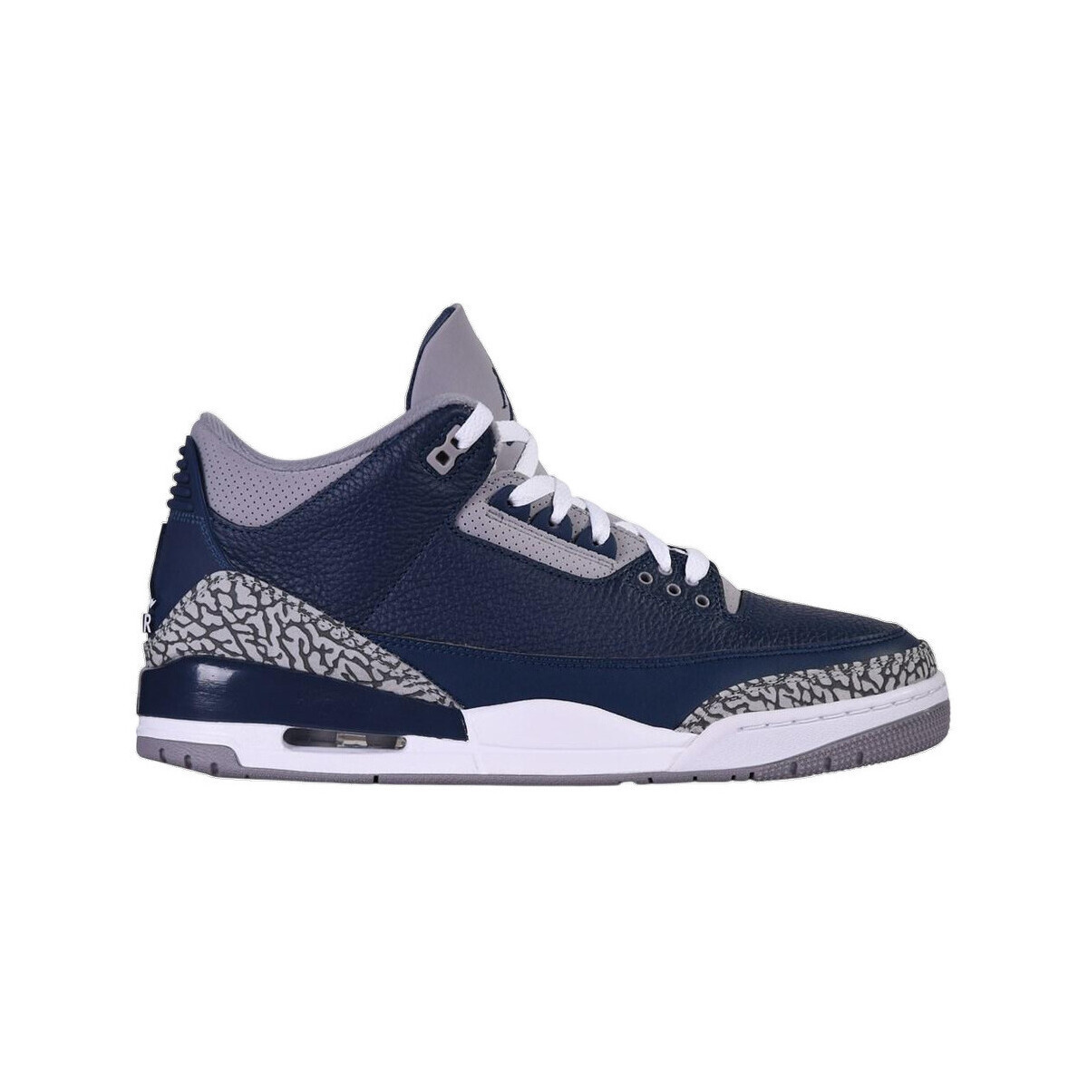 Nike  Baskets  Air Jordan 3 Retro Georgetown cuir  Tmavě modrá