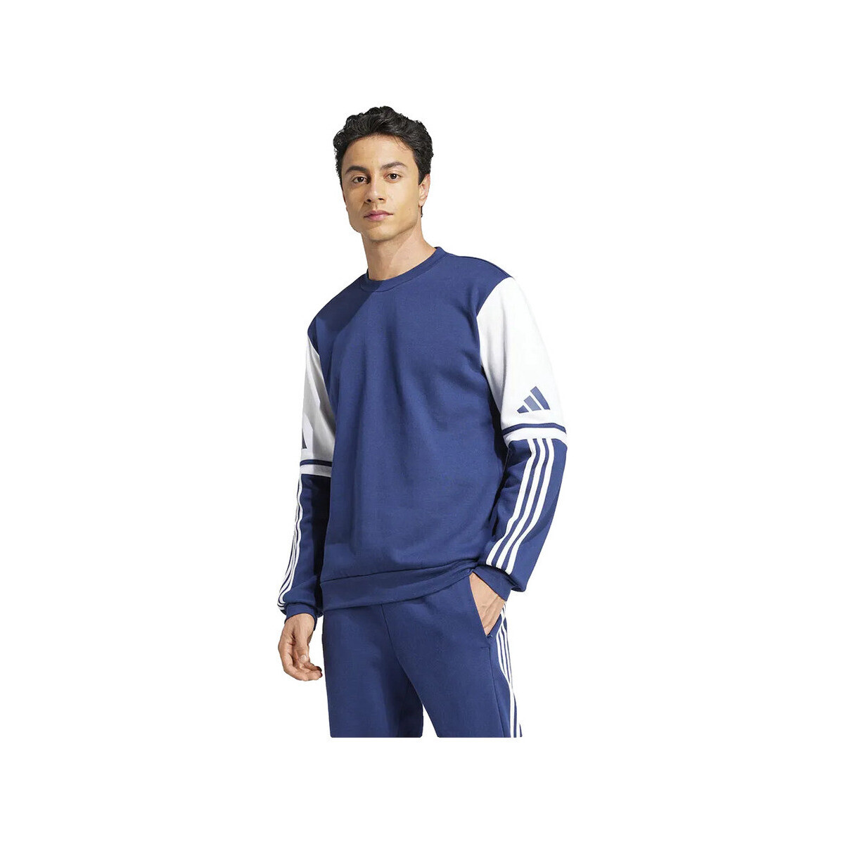 adidas  Sweat  Squadra 25 mélange de coton et polyester recyclé  Tmavě modrá