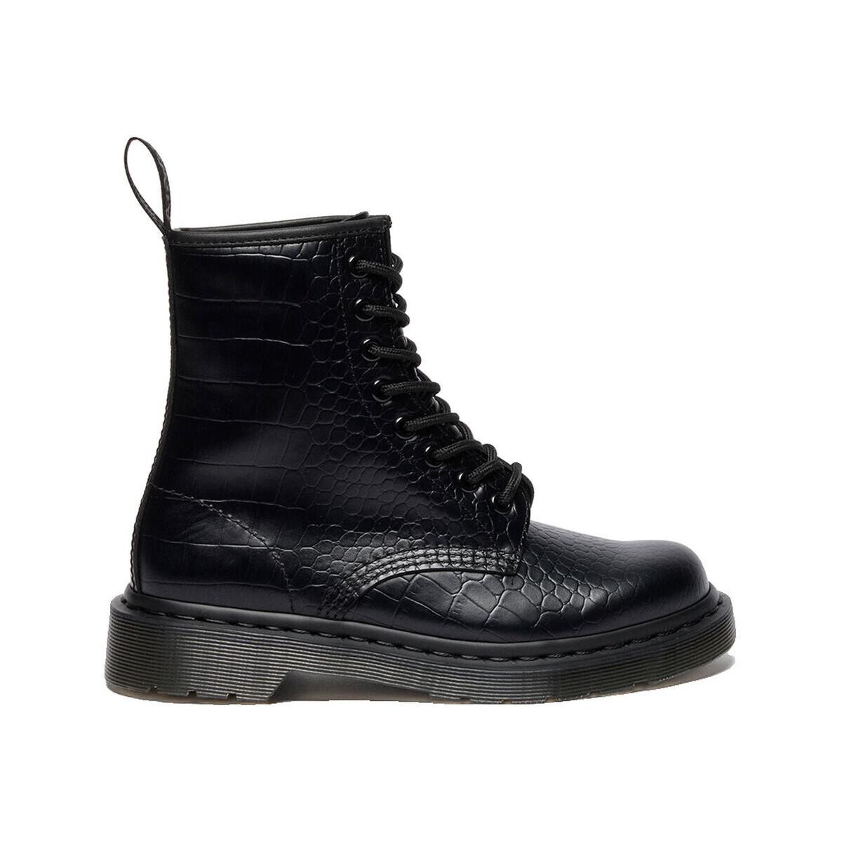 Dr. Martens  Bottines  1460 croco cuir  Černá