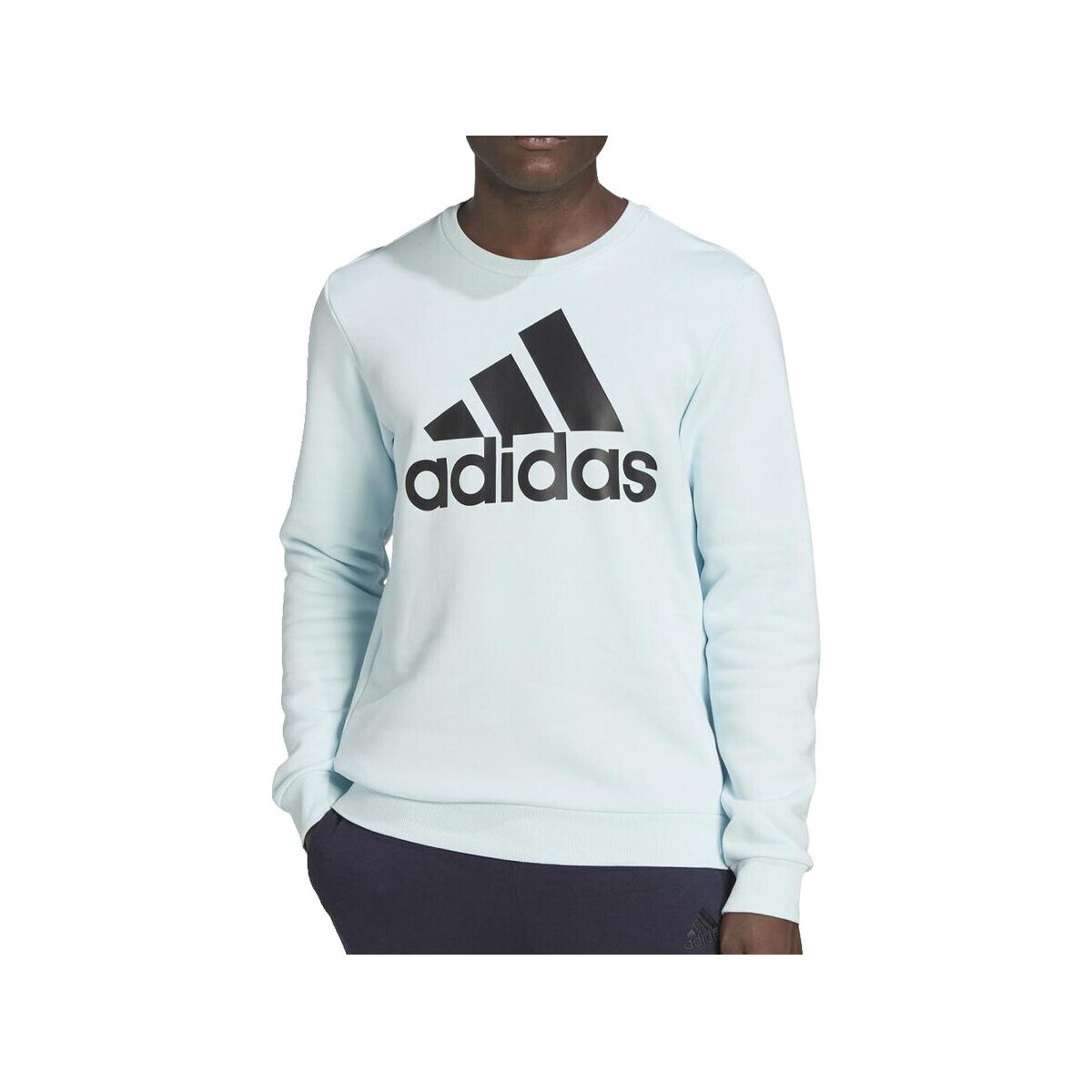 adidas  Sweatshirt  Essentials Big Logo molleton doux  Modrá