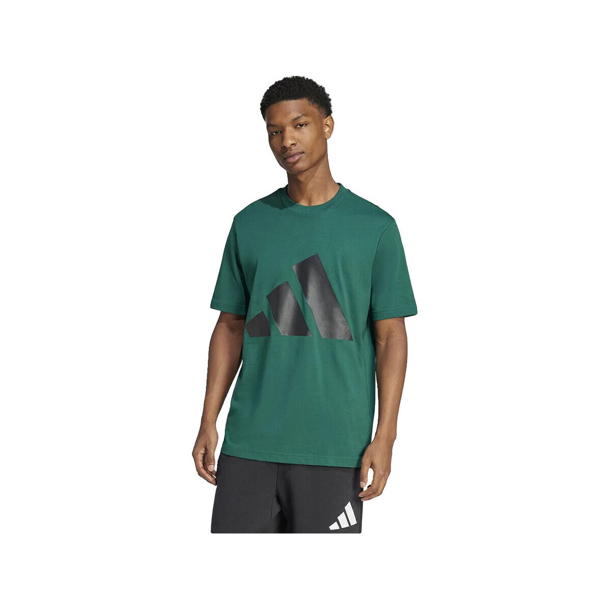 adidas  T-shirt  Essentials Big Logo coton  Zelená