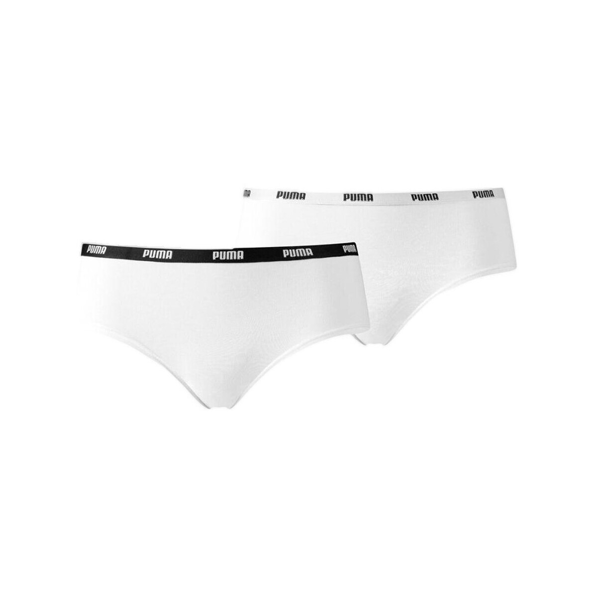Puma Culottes Hipster 2P mélange de coton et modal Bílá
