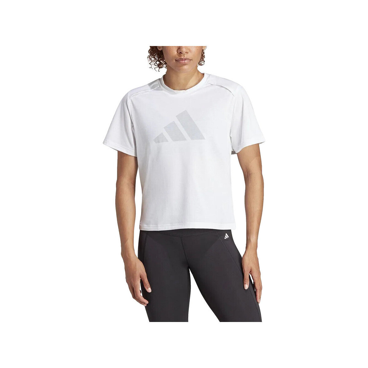 adidas  T-shirt actif  Power Bl élasticité  Bílá