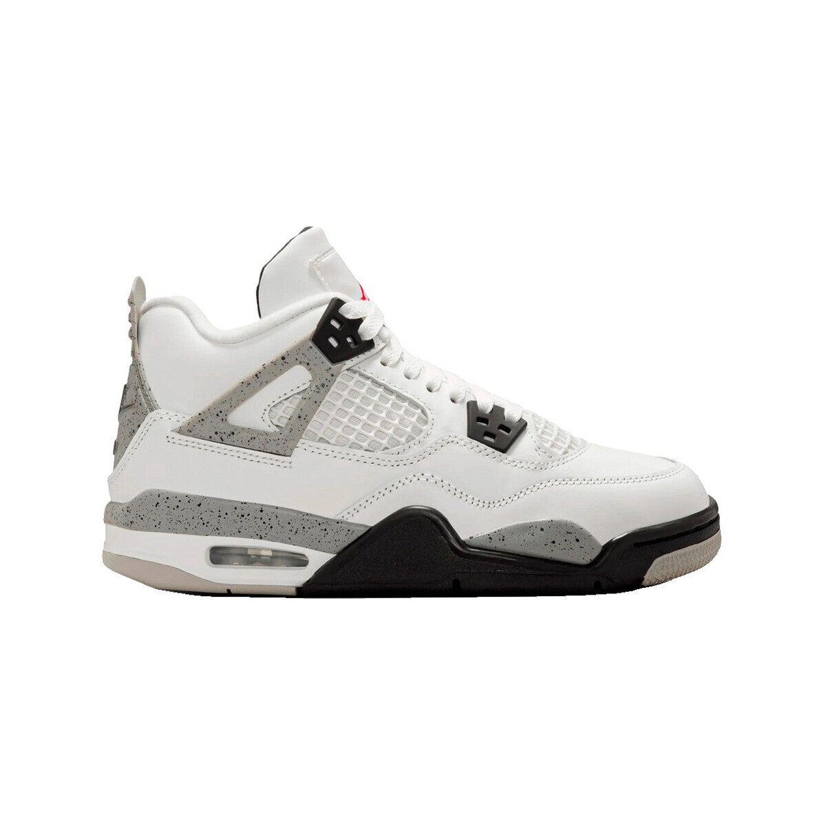Nike  Baskets  air jordan 4 retro white cement cuir  Bílá