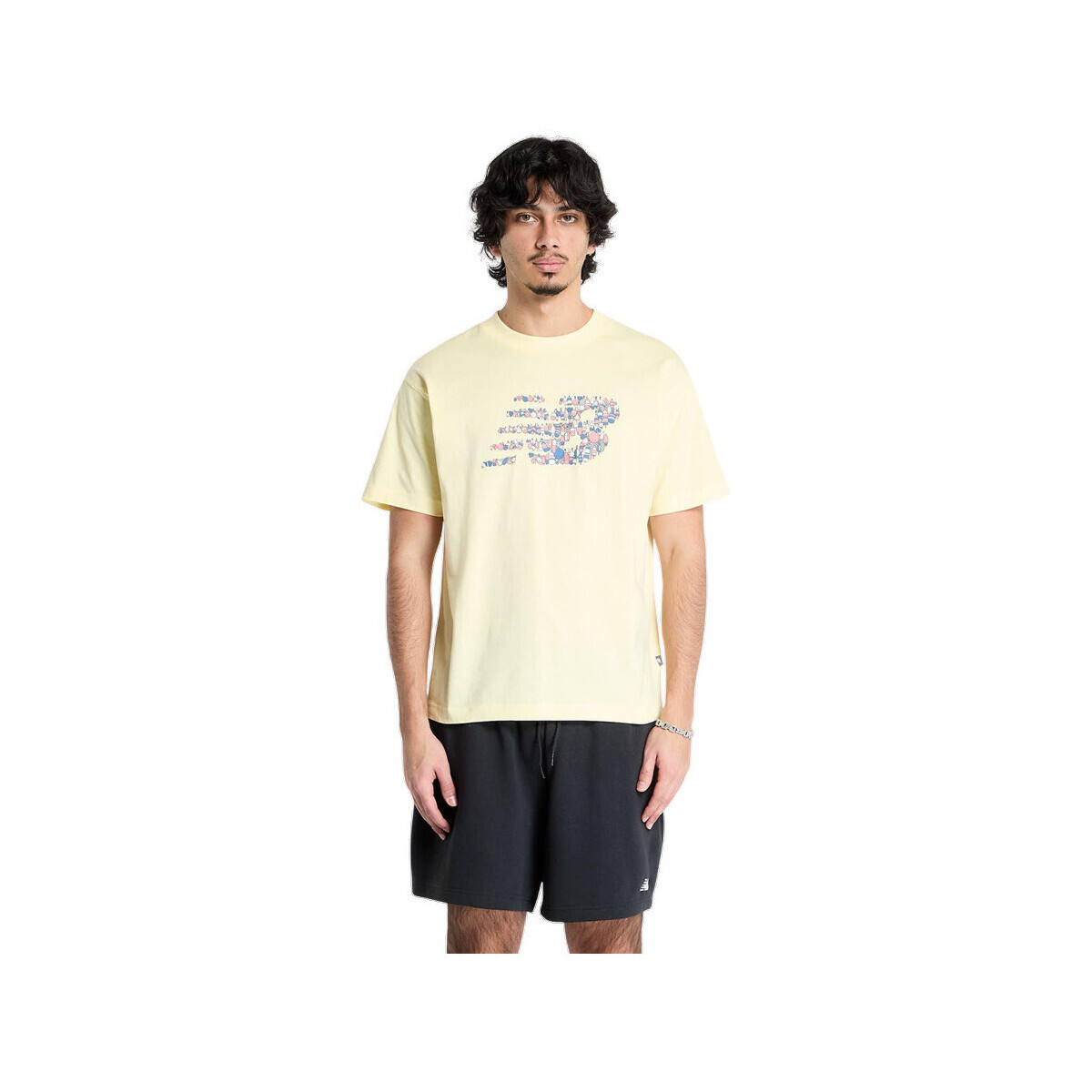 New Balance  T-shirt  Nautical Logo 100% coton  Žlutá