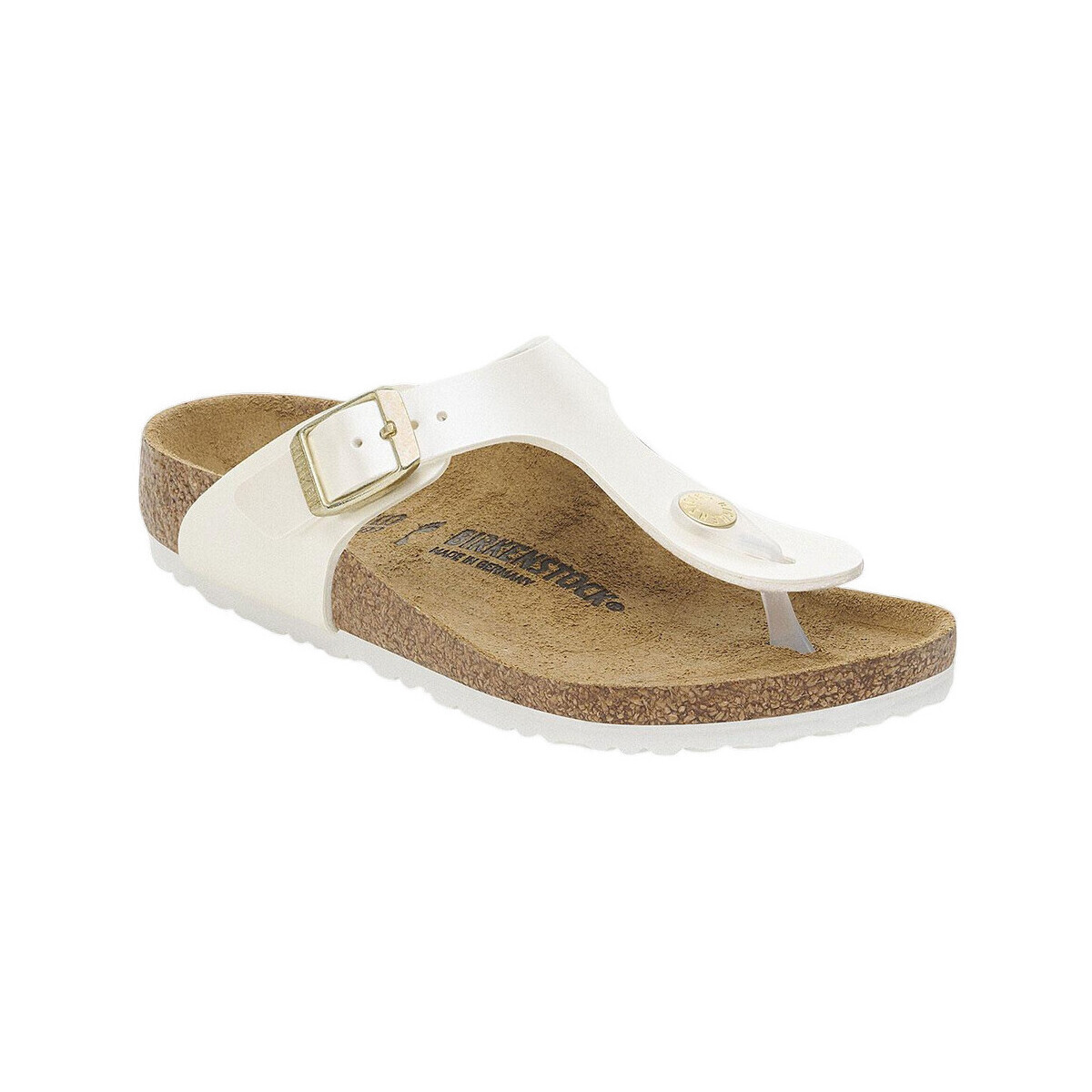 BIRKENSTOCK  Sandales  Gizeh Kids BS 1029796 en liège  Bílá