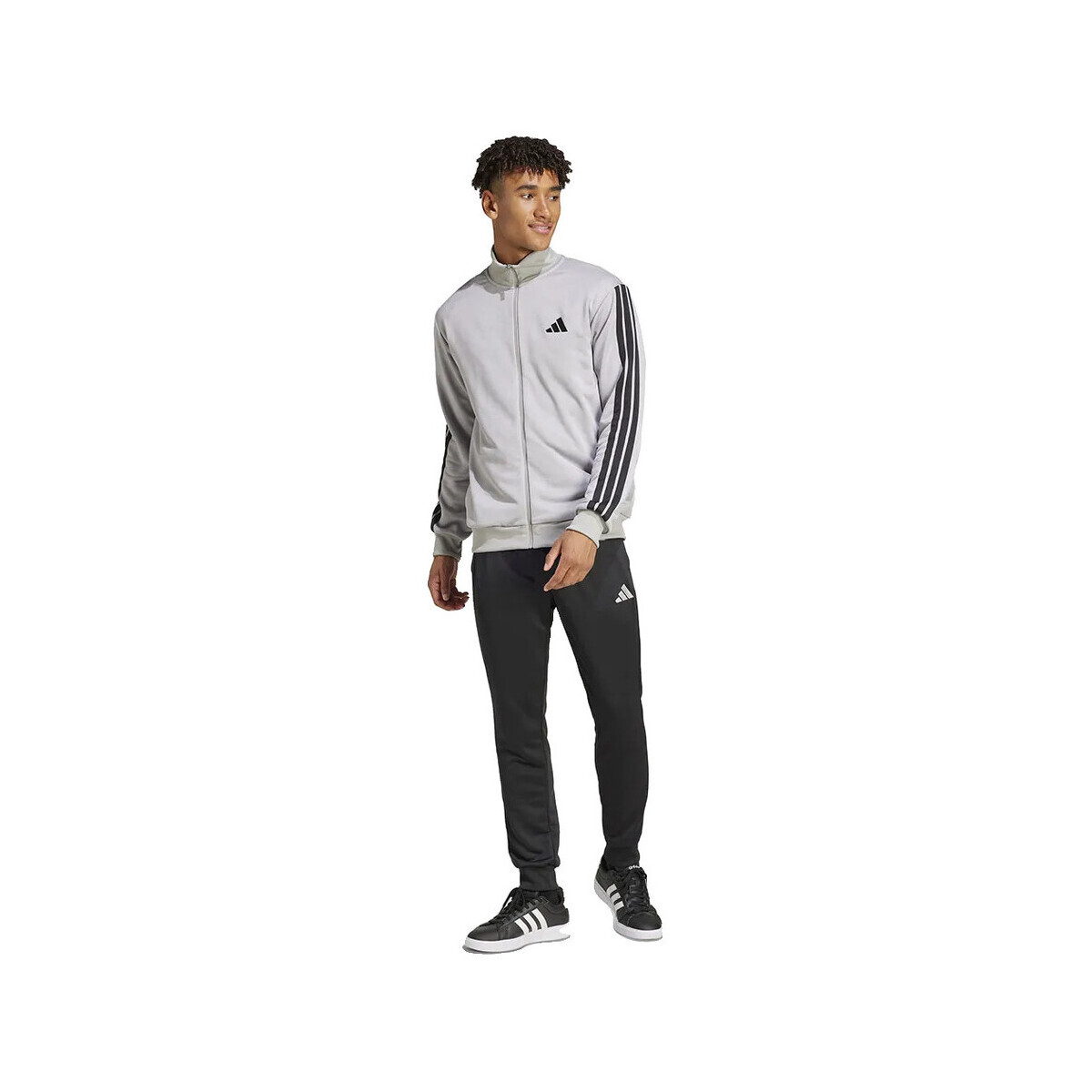 adidas  Survêtement  3S FT TT TS 100% polyester recyclé  Šedá