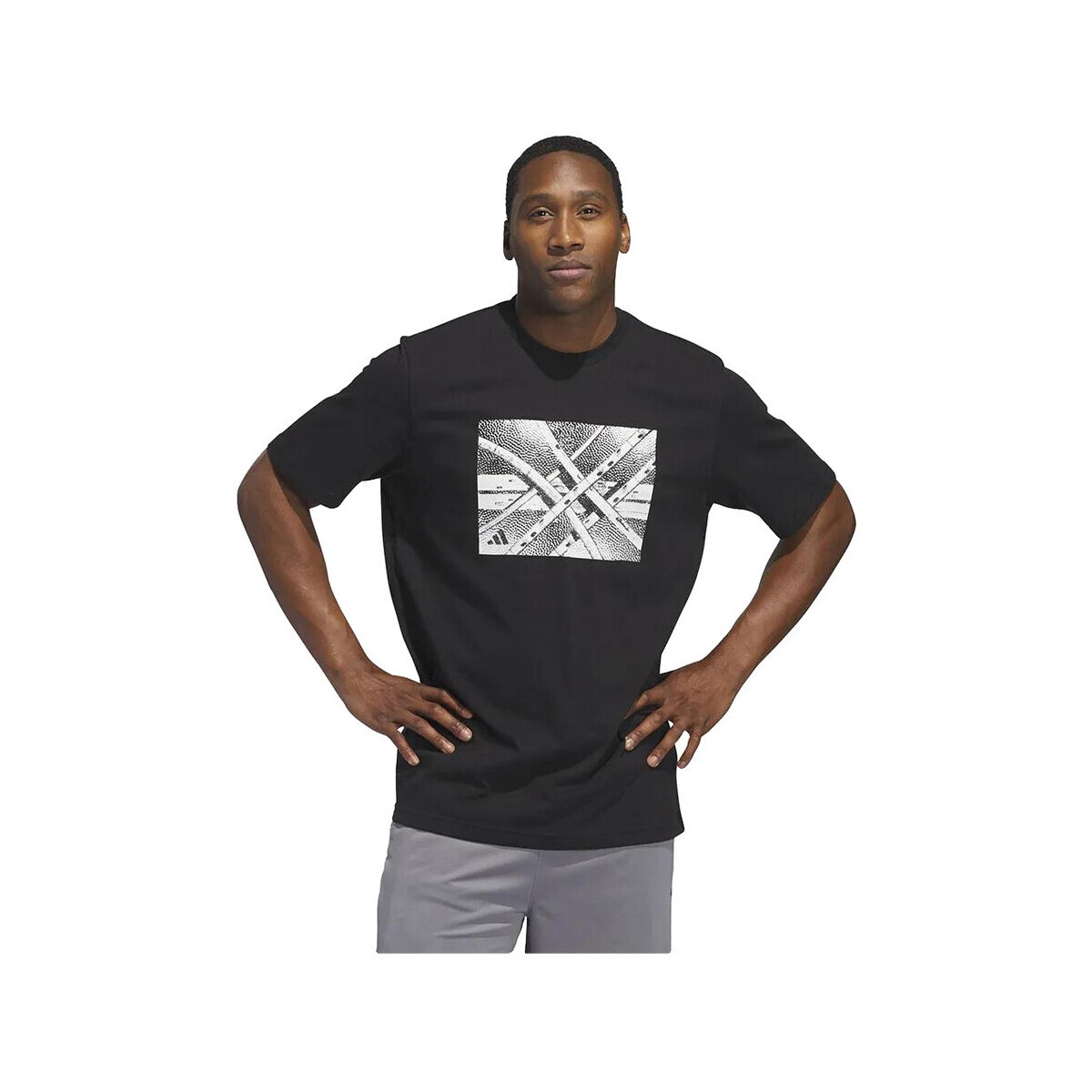 adidas  T-shirt  State Of Mind Graphic 100 % coton  Černá